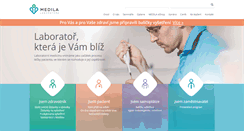 Desktop Screenshot of medila.cz