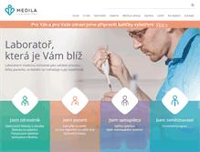 Tablet Screenshot of medila.cz